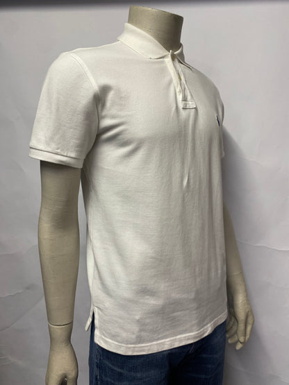 Polo Ralph Lauren White Polo Top Custom Fit Large