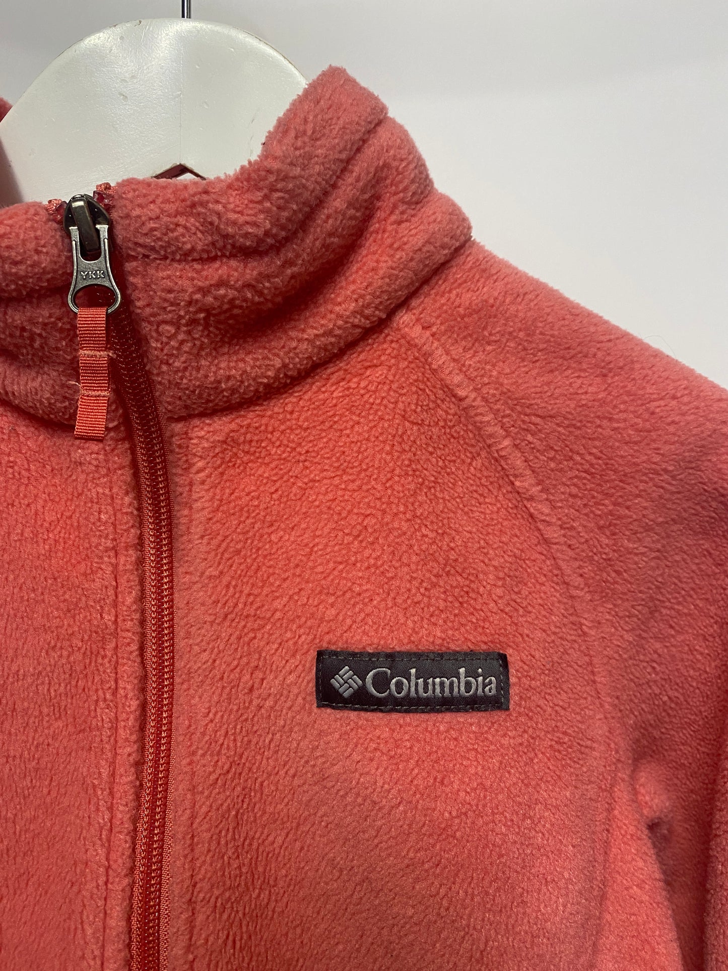 Columbia Pink Full Zip Fleece 10-12