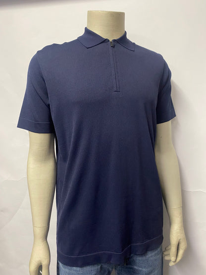 Bluemint Blue Knit Polo Shirt Medium BNWT