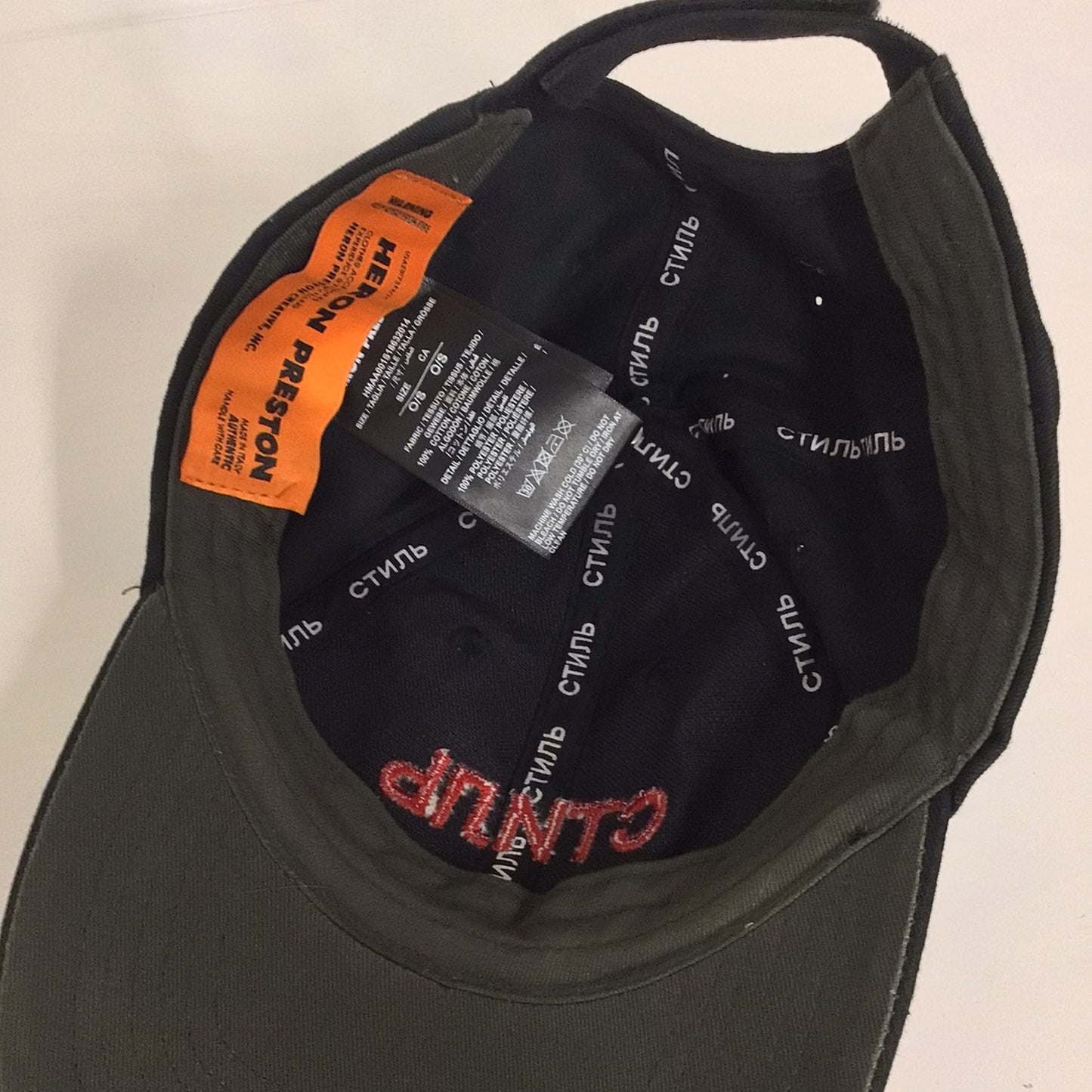 Heron Preston Navy Blue 100% Cotton Hat Cap One Size USA2017SFNYC