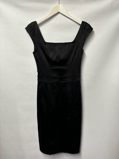 Cue Black Satin Sleeveless Mini-dress 6