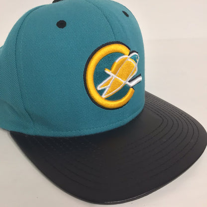 Mitchell & Ness Blue & Black Golden Seals Snapback Hat Cap