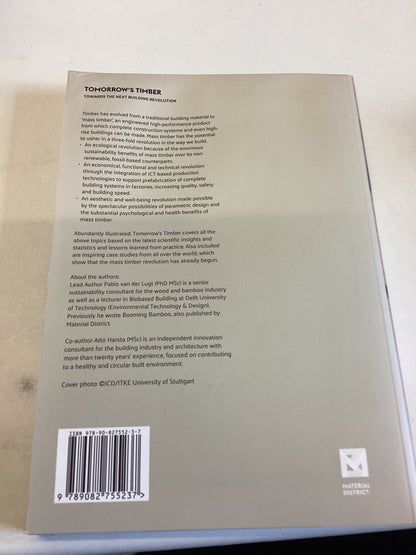 Tomorrow's Timber Towards The Next Building Revolutions Pablo Van der Lugt