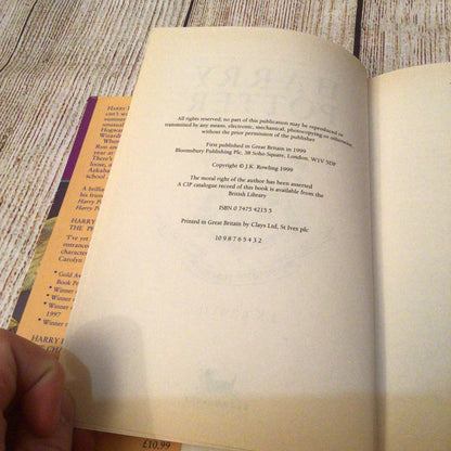 Harry Potter & the Prisoner of Azkaban (1999, Hardback) 1st Edition, 2nd Printing