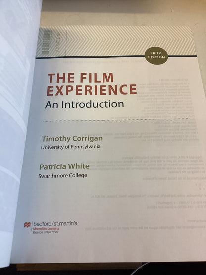 The Film Experience An Introduction Fifth Edition Timothy Corrigan Patricia White