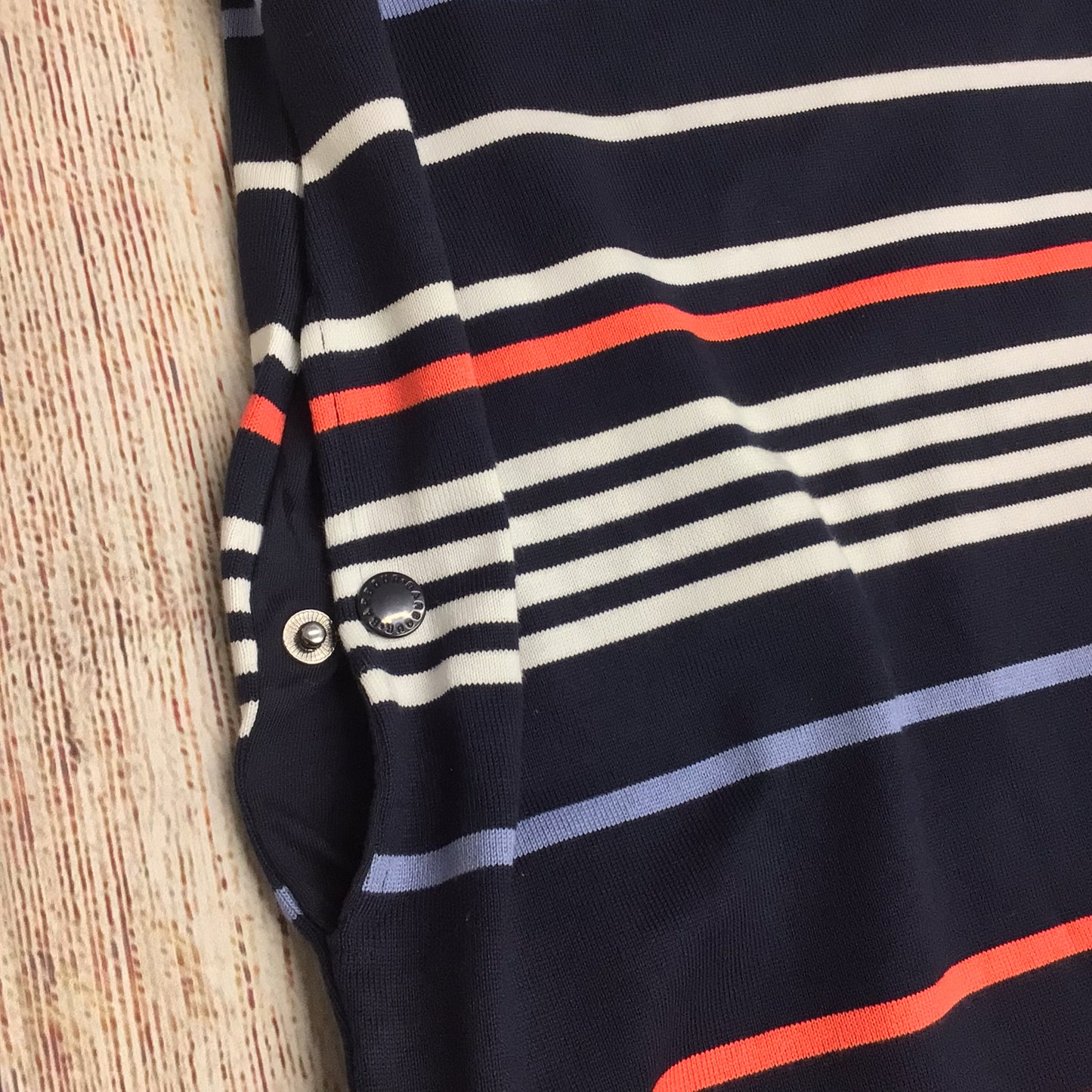 BNWT Barbour Blue & Red Alongshore Stripe 100% Cotton Dress Size 12