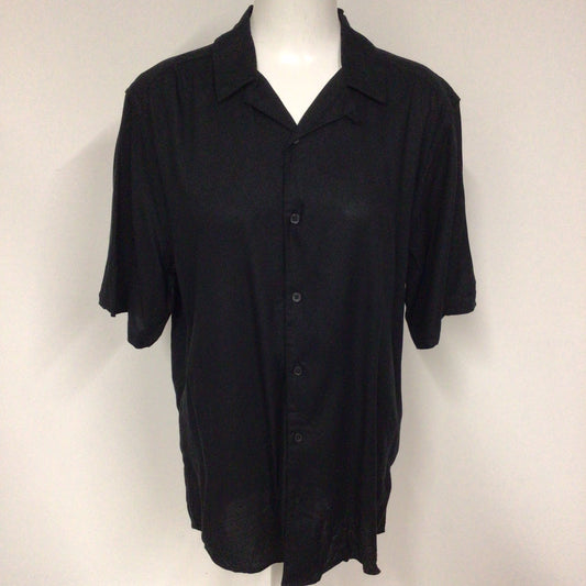 BNWT Only & Sons Black Short Sleeve Shirt Size L