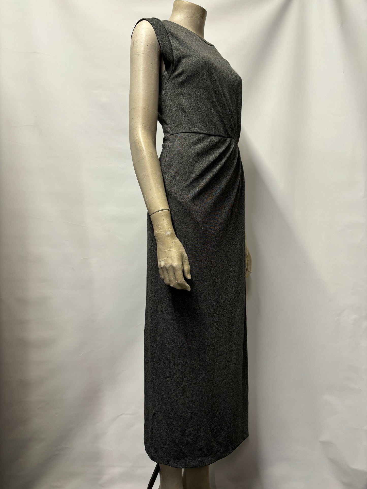 Club Monaco Grey Sleeveless Mid-length Dress Small