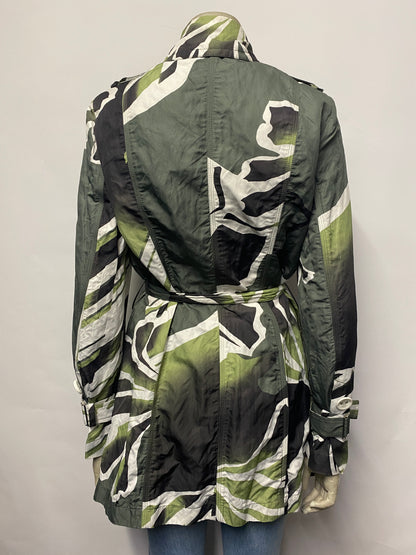 Airfield Green Double Breasted Trench Coat 12