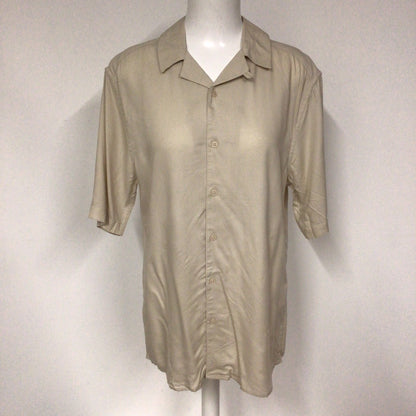 BNWT Only & Sons Beige Short Sleeve Shirt Size M