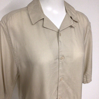 BNWT Only & Sons Beige Short Sleeve Shirt Size M