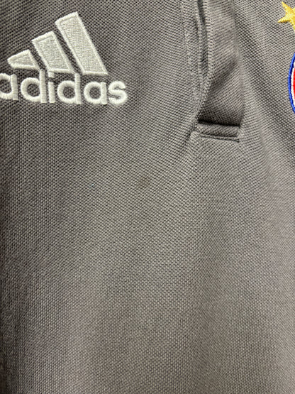 Adidas Grey Cotton Bayern Munich Football Polo Top XS