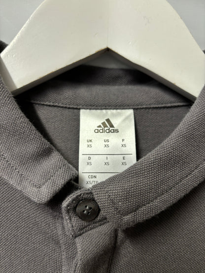 Adidas Grey Cotton Bayern Munich Football Polo Top XS