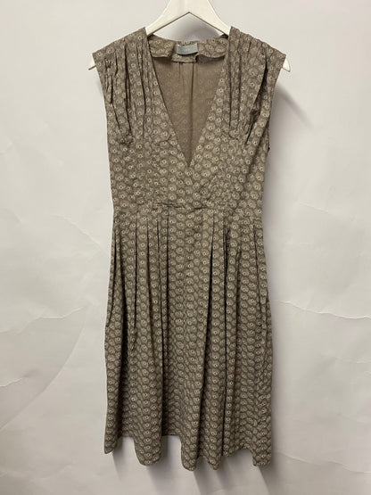 Farhi Grey Floral Print Cotton Dress 10