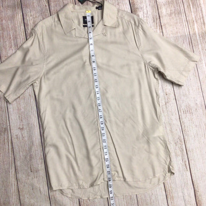 BNWT Only & Sons Beige Short Sleeve Shirt Size M