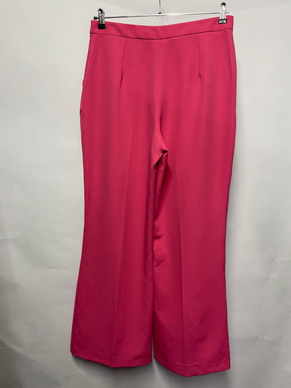 Nobody's Child Hot Pink Tailored Wide Leg Trousers 14 BNWT