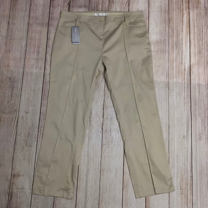 BNWT Ping Collection Beige Taupe Biarritz Trousers Size 18