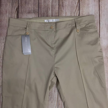 BNWT Ping Collection Beige Taupe Biarritz Trousers Size 18