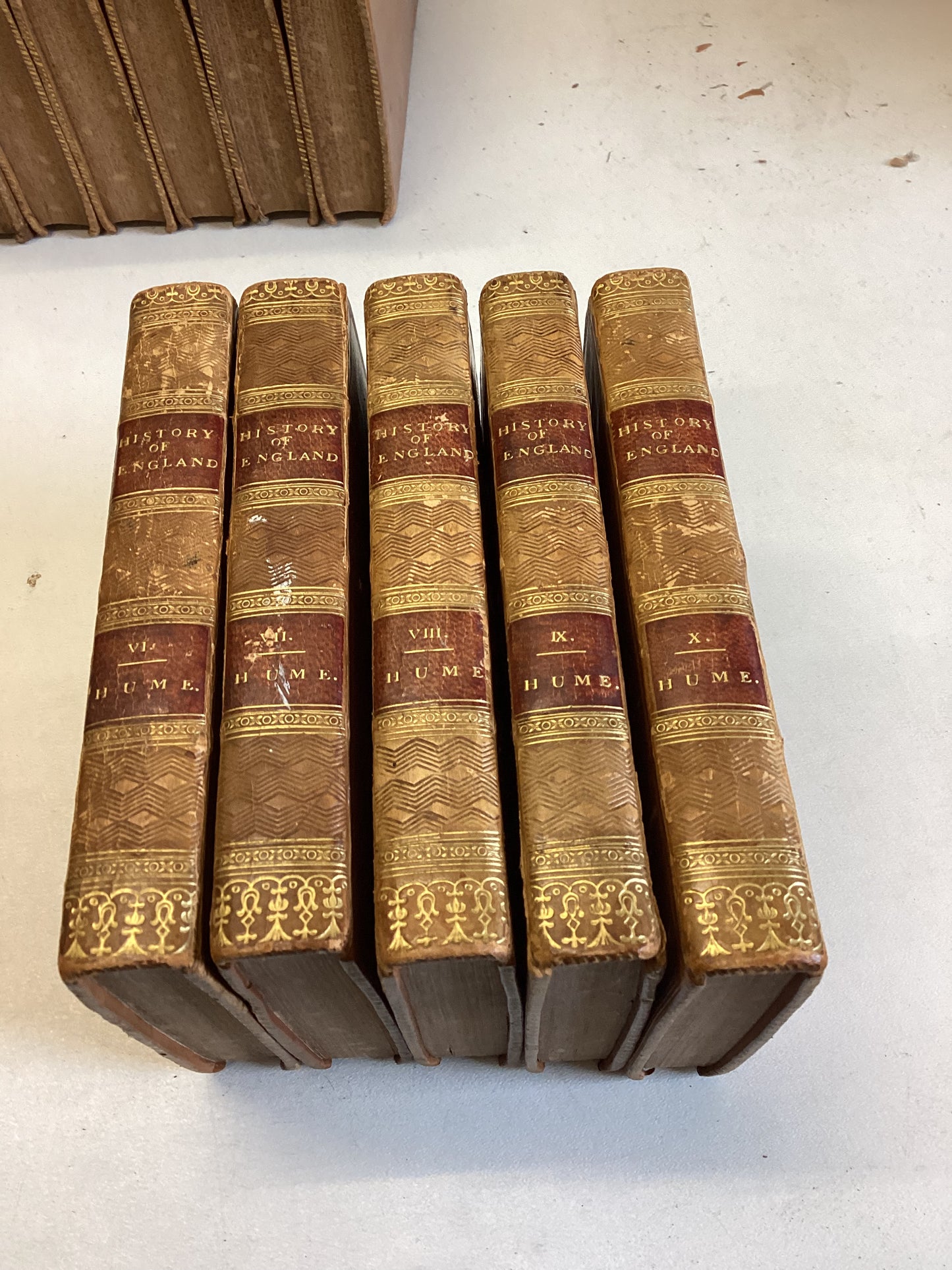 History of England in 16 Uniform Volumes 1-10 David Hume Volumes 11-16 T Smollett A Wilson 1810-1811
