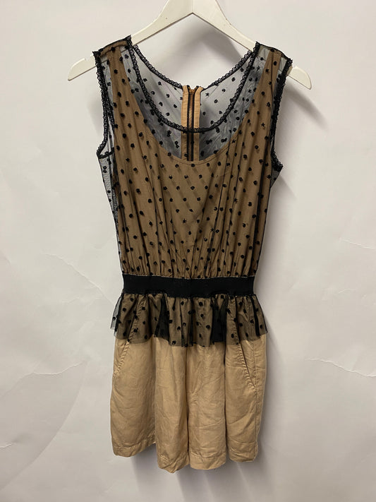 Diesel Beige and Black Polka Dot Playsuit