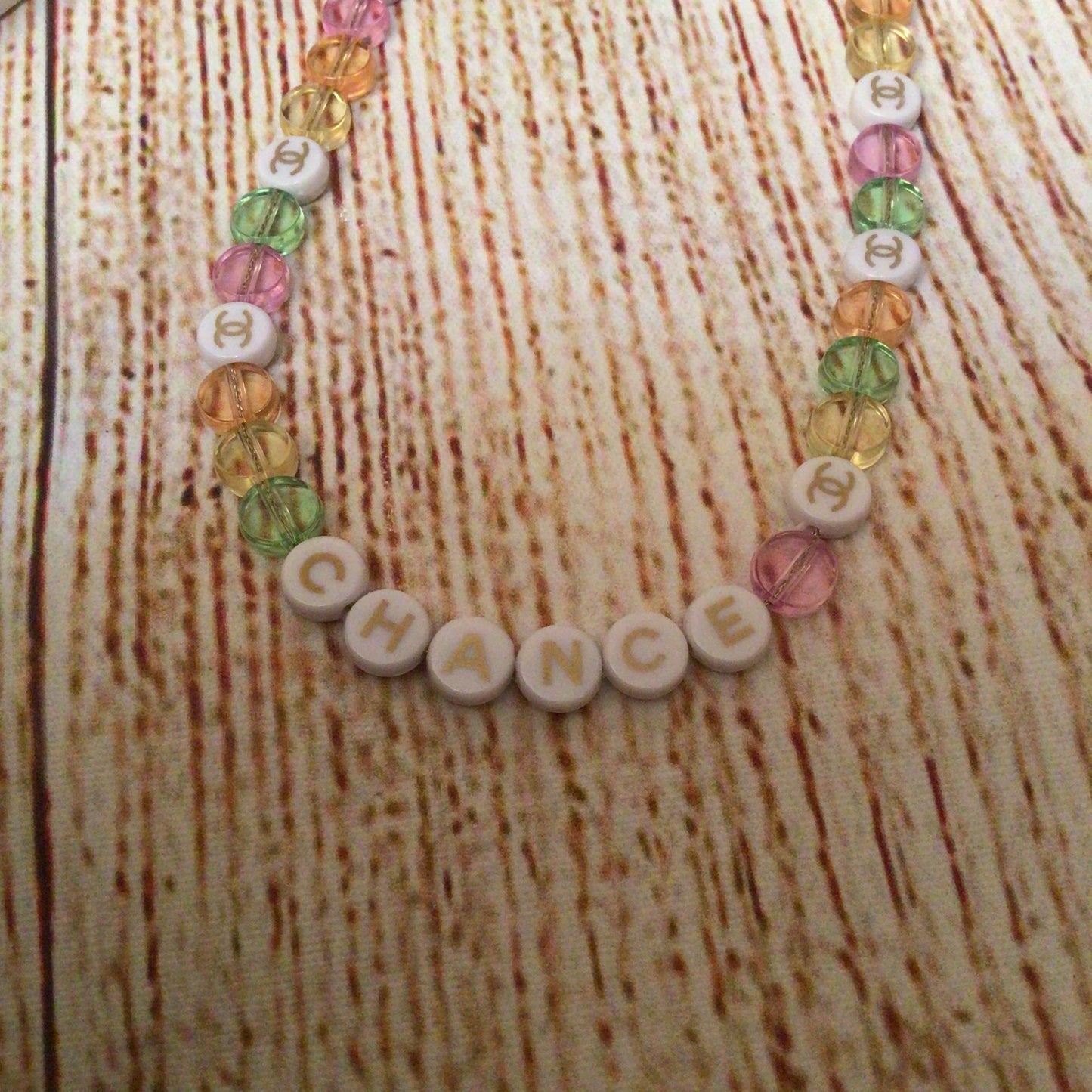 Chanel Chance Multicoloured Beaded Bag Charm Strap w/Box