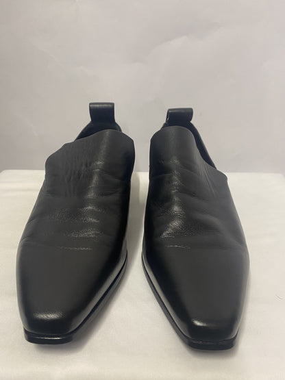 COS Black Leather Flat Slip On Shoes 6