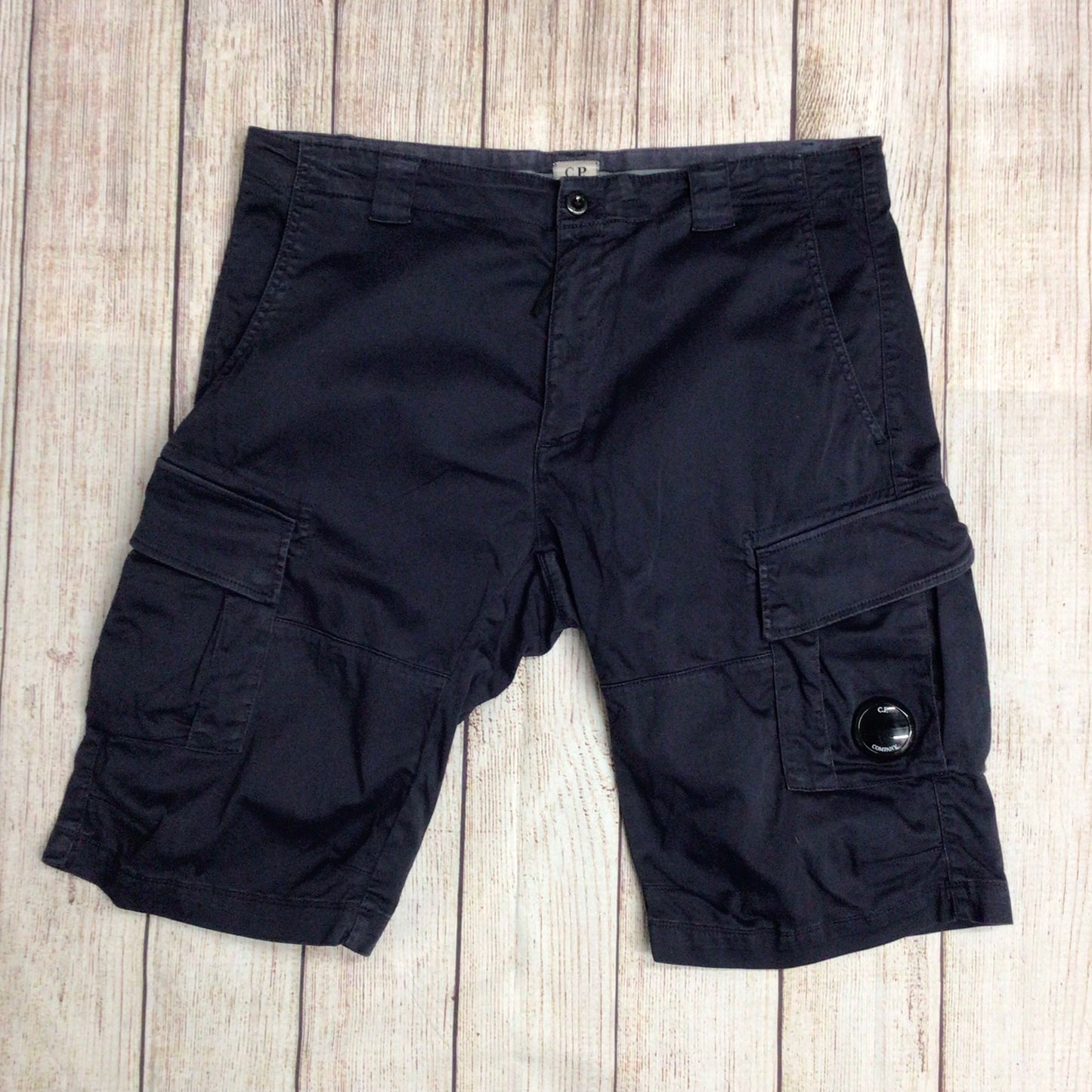 CP Company Navy Blue Cotton Blend Bermuda Shorts Size 54