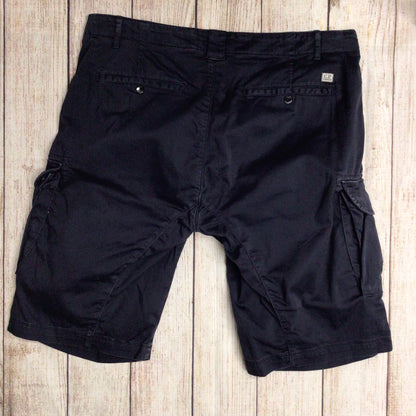 CP Company Navy Blue Cotton Blend Bermuda Shorts Size 54