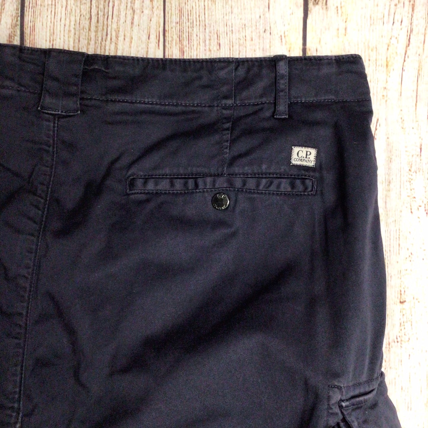 CP Company Navy Blue Cotton Blend Bermuda Shorts Size 54