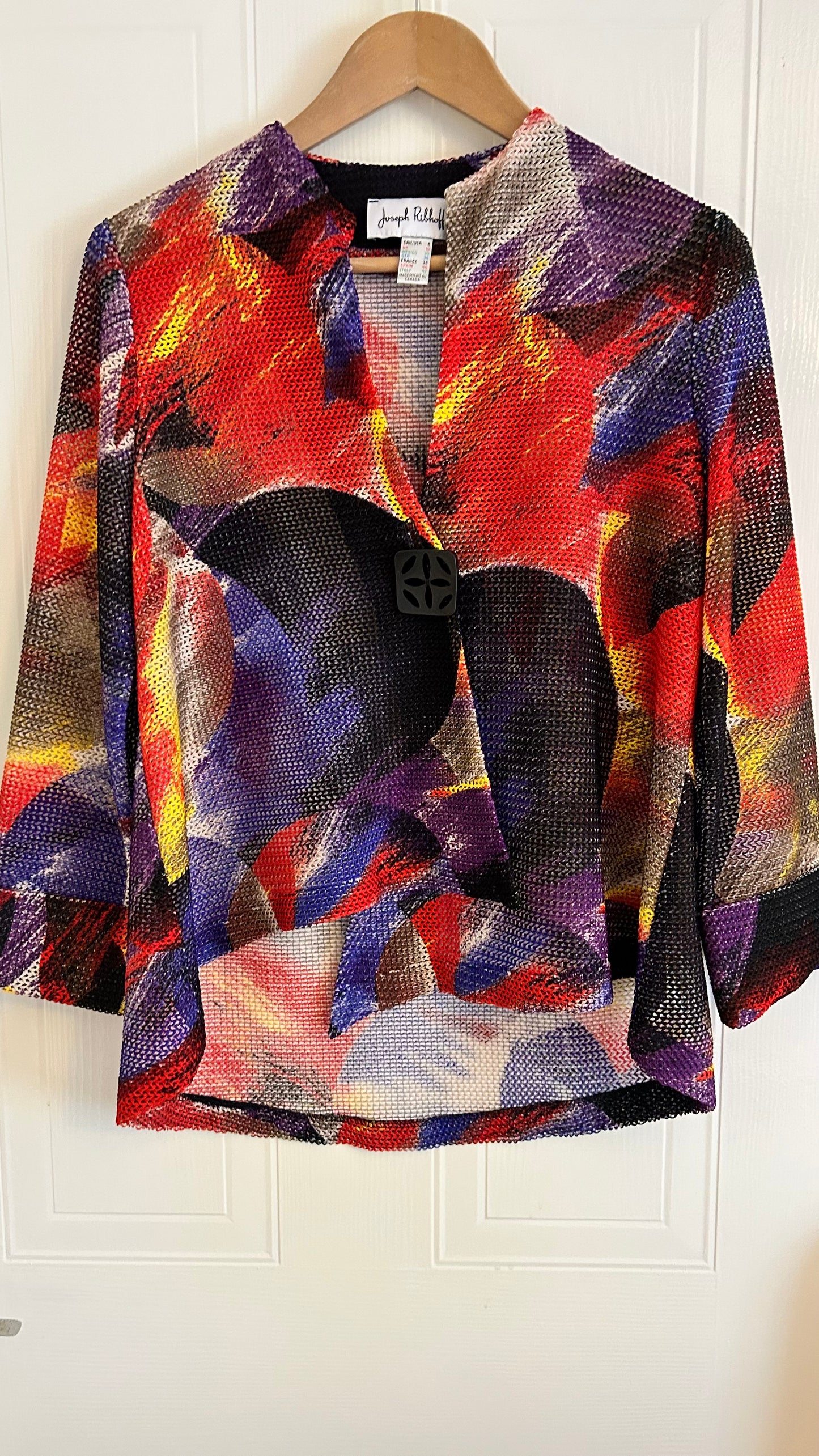 Joseph Ribkoff Multi colour Summer Jacket, Top size 10, Christas, Occasion