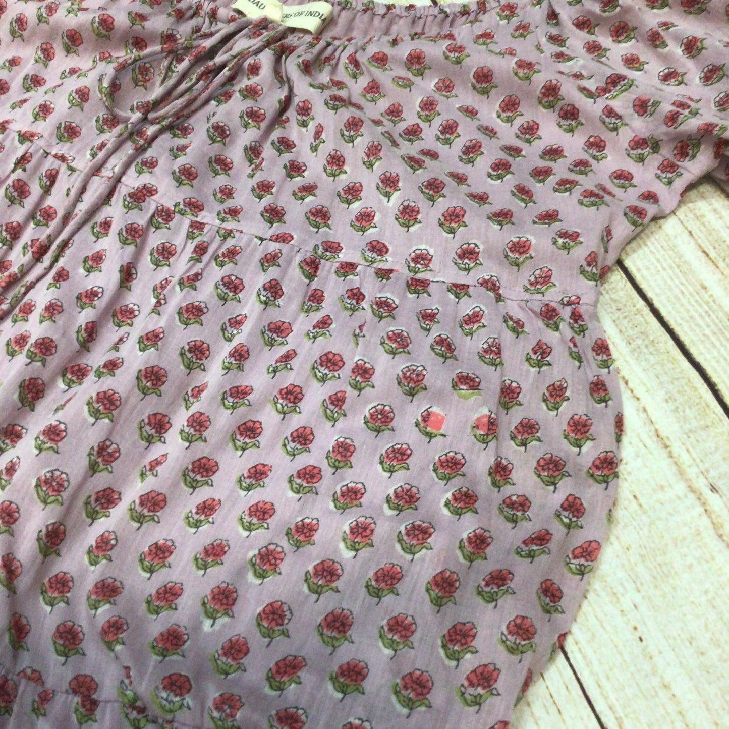 Daughters of India Sita Pink Purple 100% Cotton Floral Maxi Dress Size XXXL