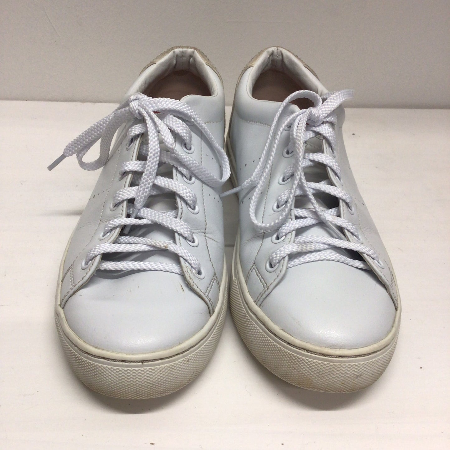 Skechers Street White Leather Upper B-Happy 73537 Trainers Size 6 UK