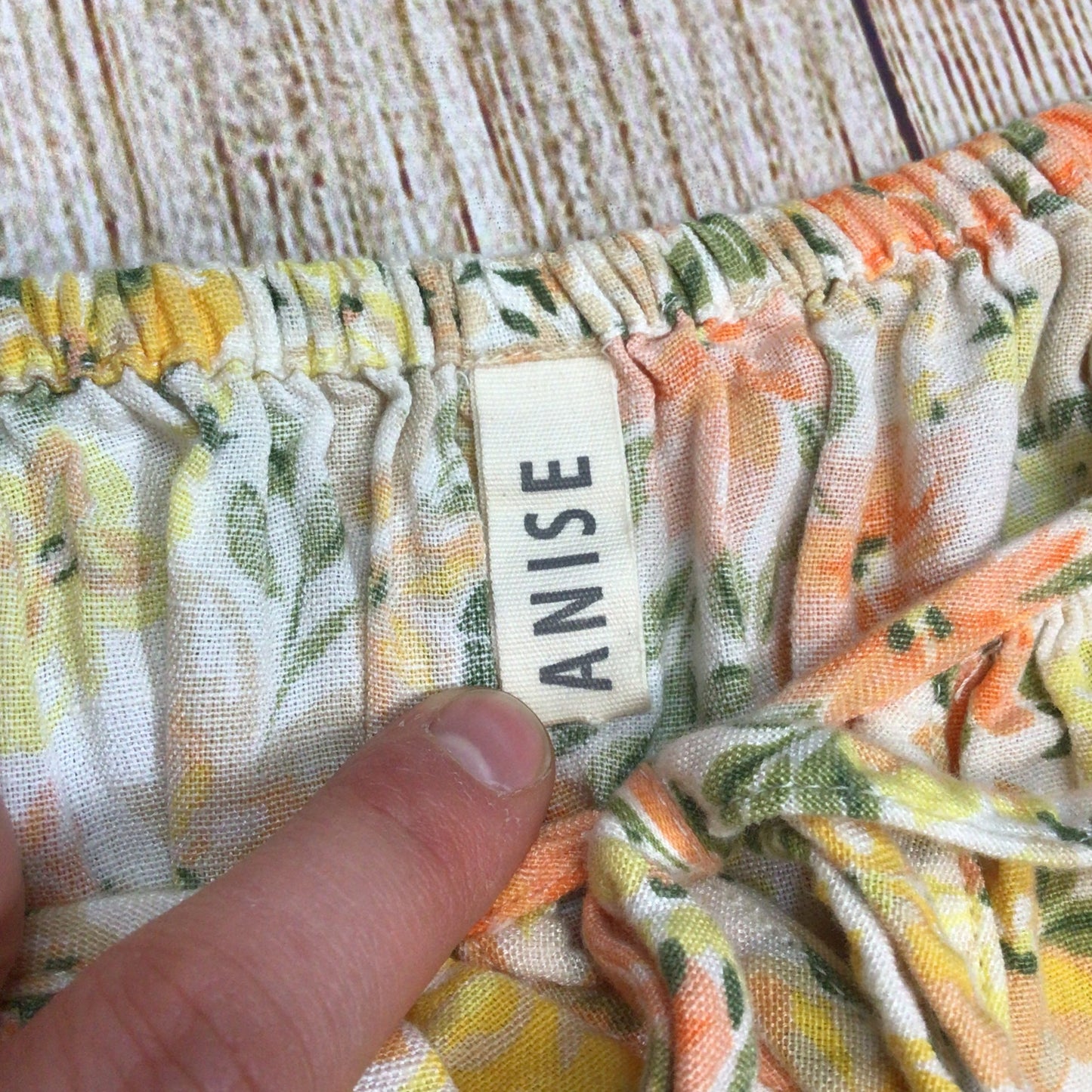 Anise Orange & Yellow Floral Tie Front Dress Size 20