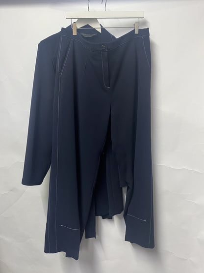 Marina Rinaldi Navy Blue Two-Piece Suit XL