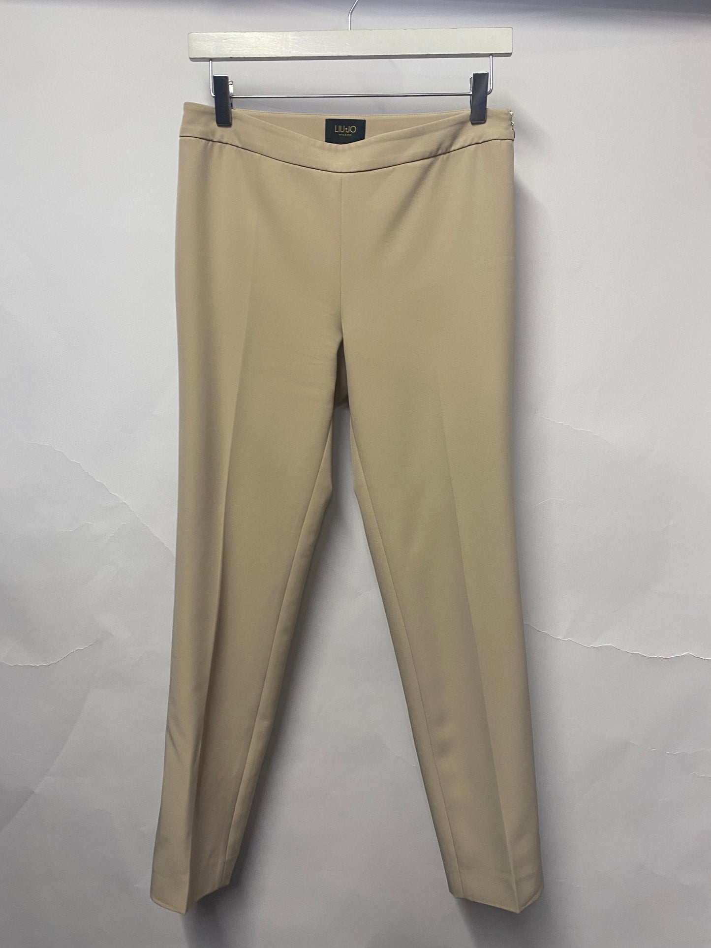 Liu-Jo Beige Simple Tailored Trousers 12