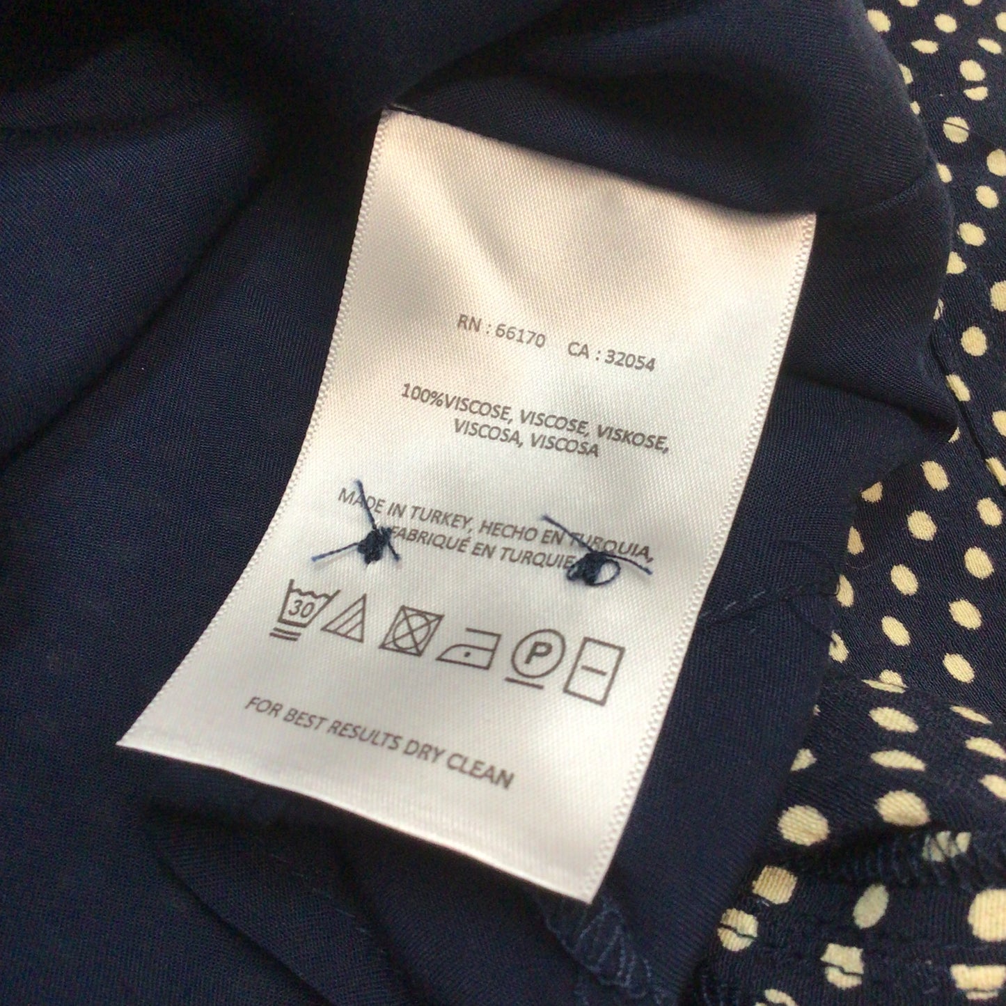 BNWT Maeve by Anthropologie Blue & White Cecile Polka Dot Dress Size 10