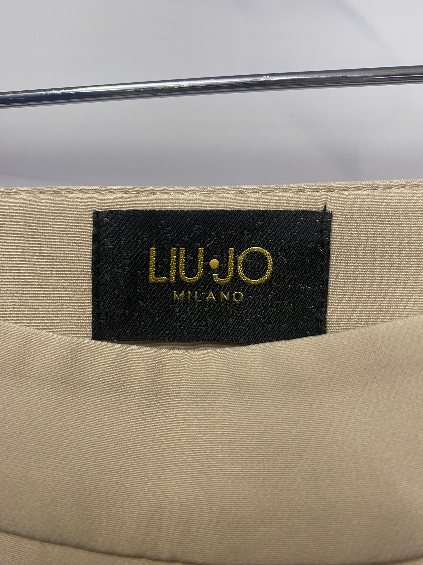 Liu-Jo Beige Simple Tailored Trousers 12