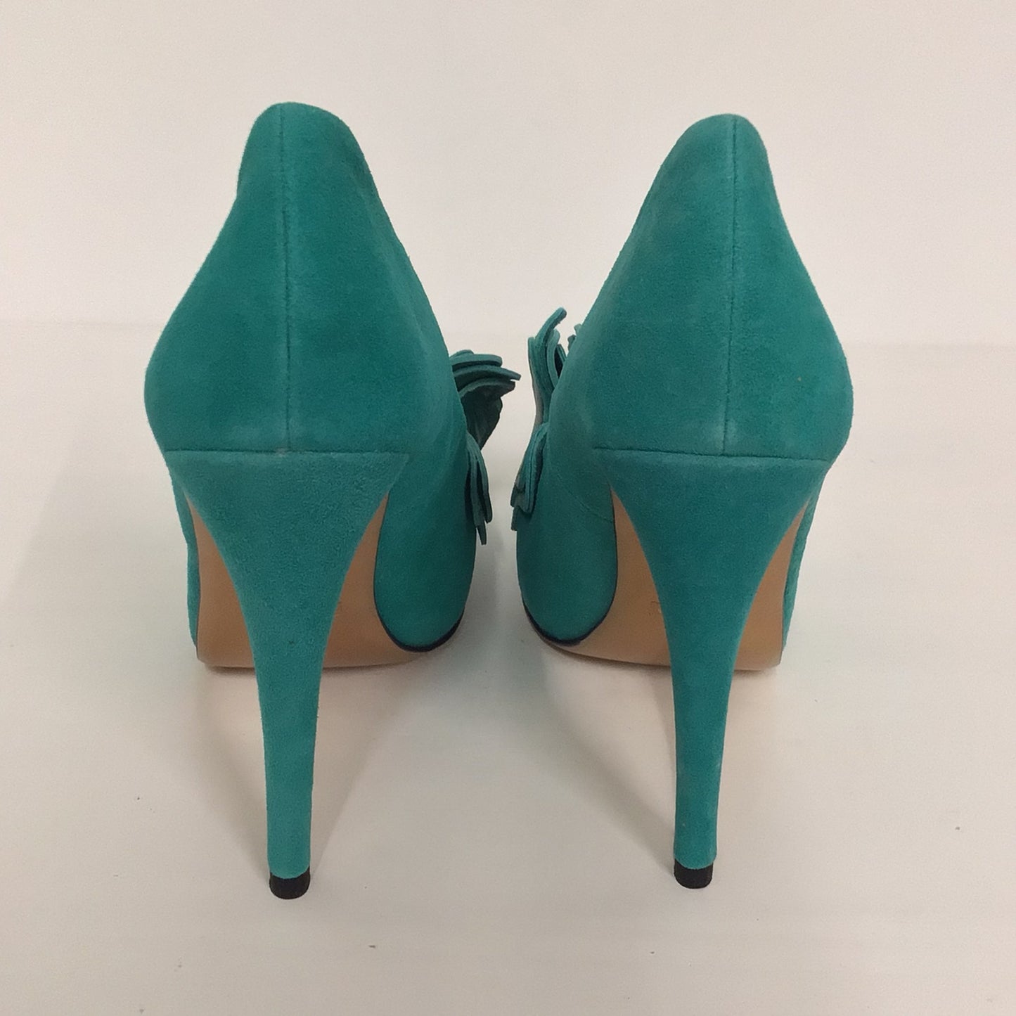 BNIB Schuh Green Frenchie Butterfly Court Heels Size 5 UK