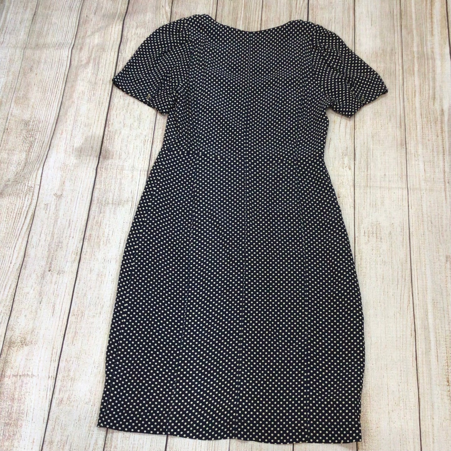 BNWT Maeve by Anthropologie Blue & White Cecile Polka Dot Dress Size 10