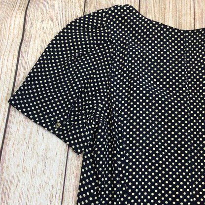 BNWT Maeve by Anthropologie Blue & White Cecile Polka Dot Dress Size 10