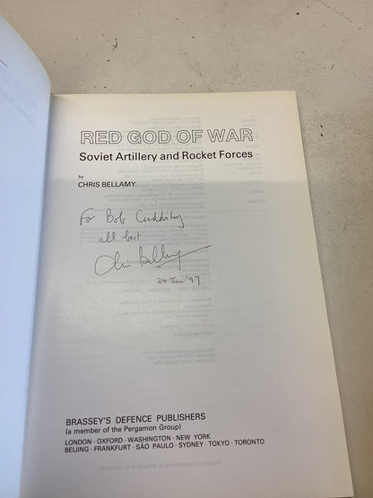 Red God of War Soviet Artillery and Rocket Forces Chris Bellamy Signed