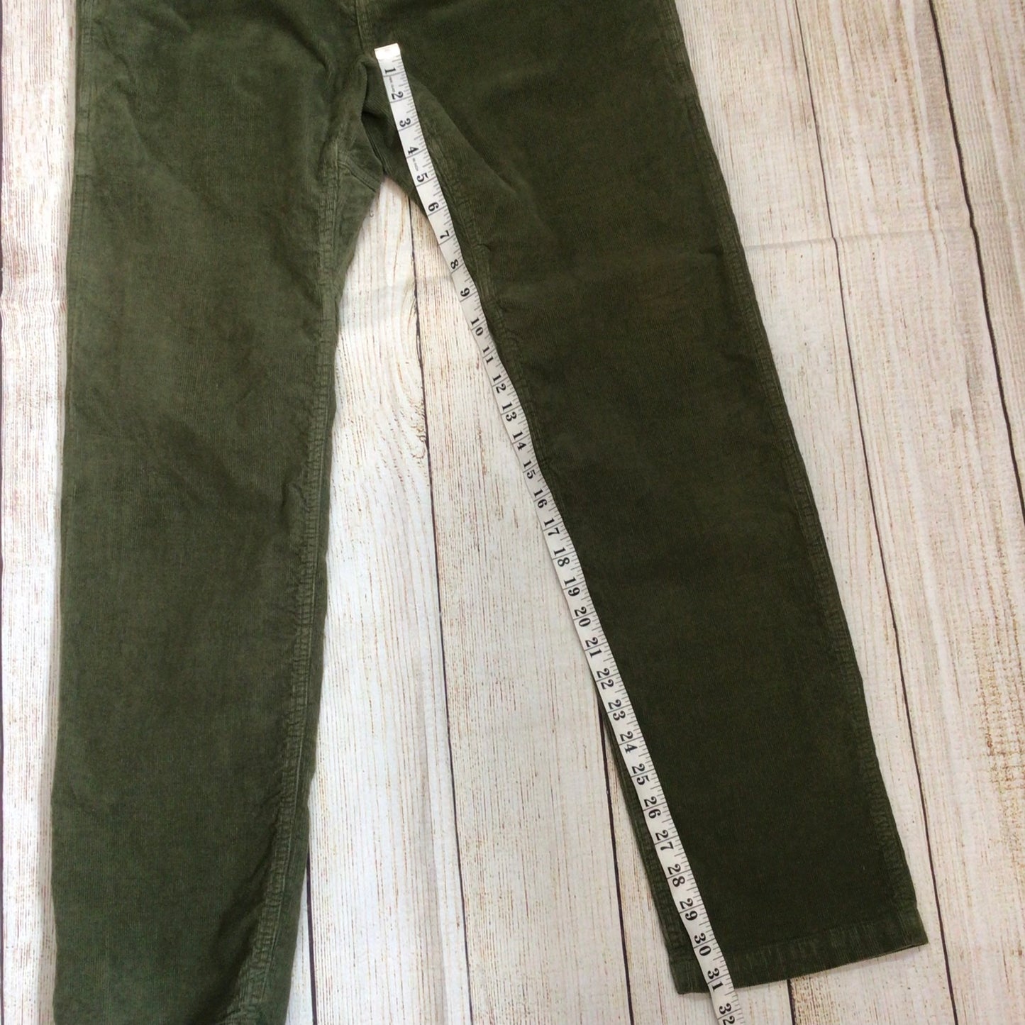 Gramicci Beams x Monocle Olive Green Corduroy Cotton Blend Trousers Size L