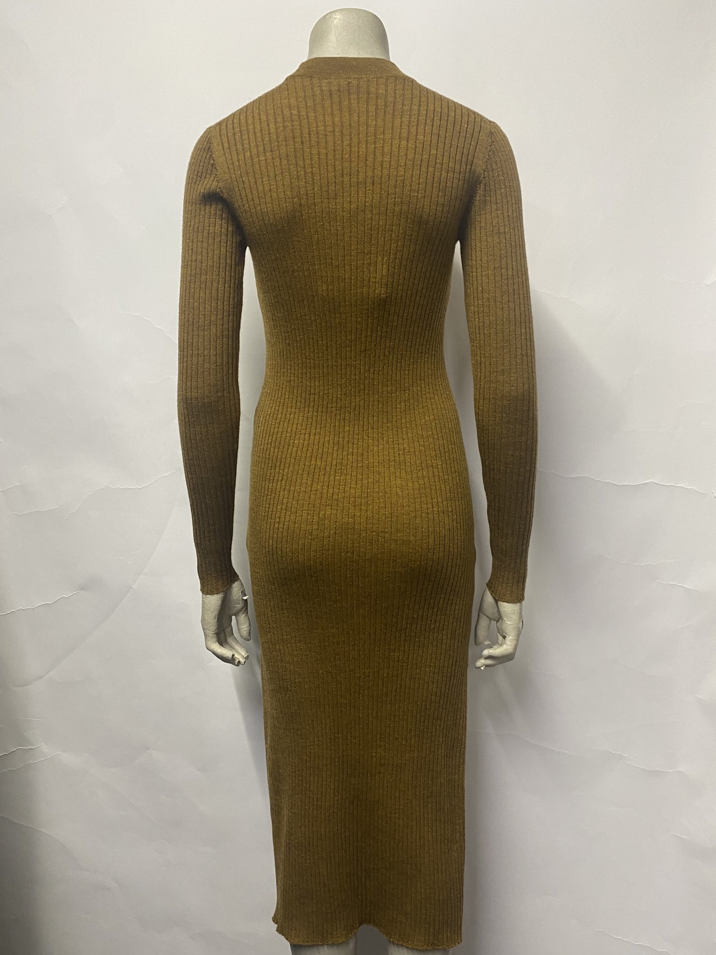 Studio Nicholson Brown Merino Wool Knit Dress XS BNWT