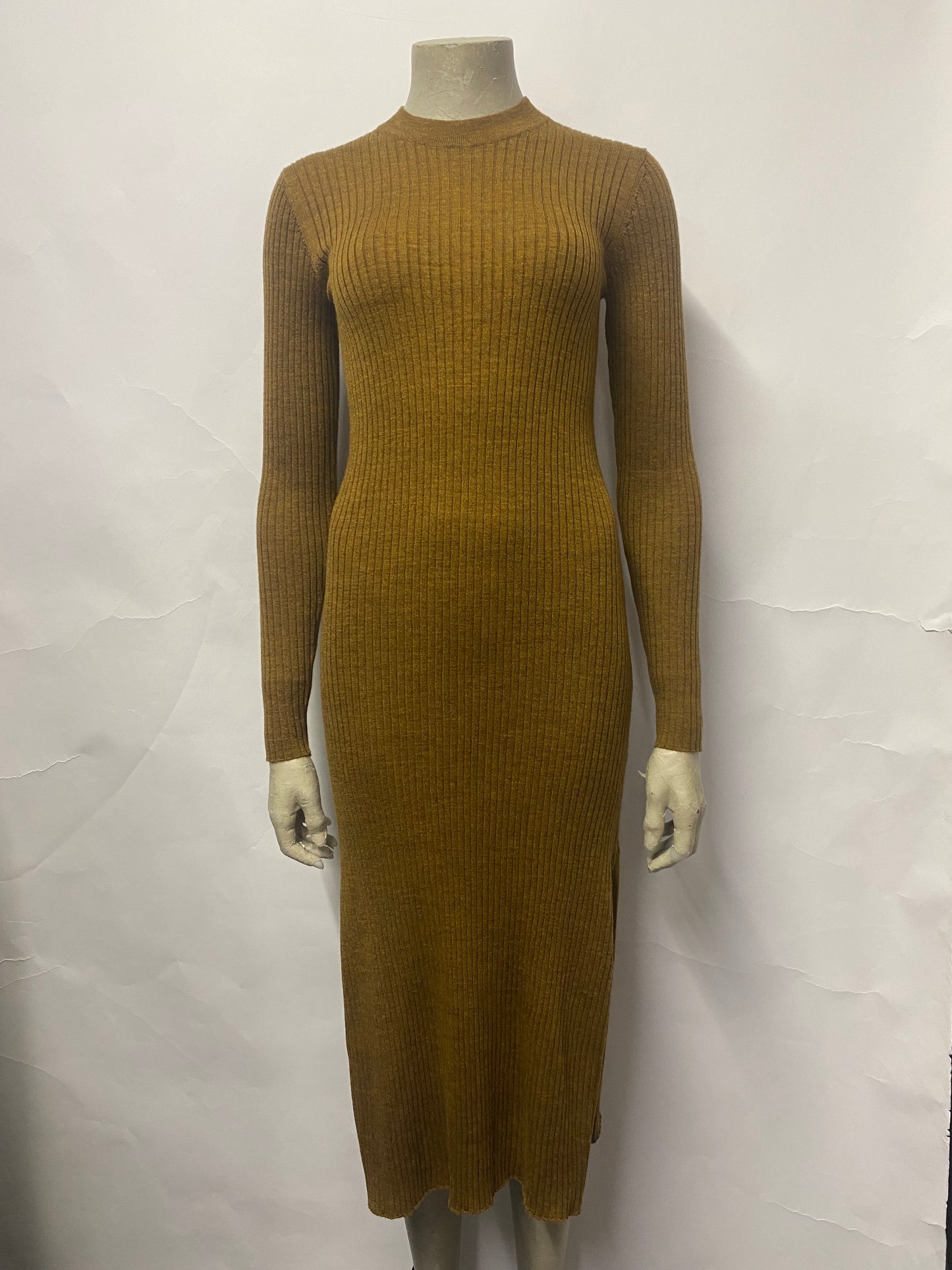 Studio Nicholson Brown Merino Wool Knit Dress XS BNWT