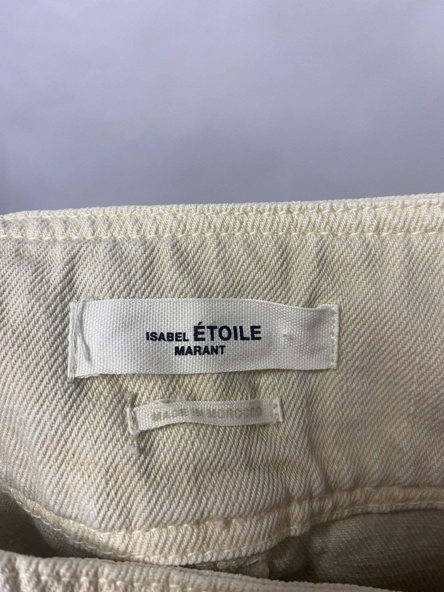 Isabel Marant Etoile Cream Hight Waist Jeans XS/FR 34