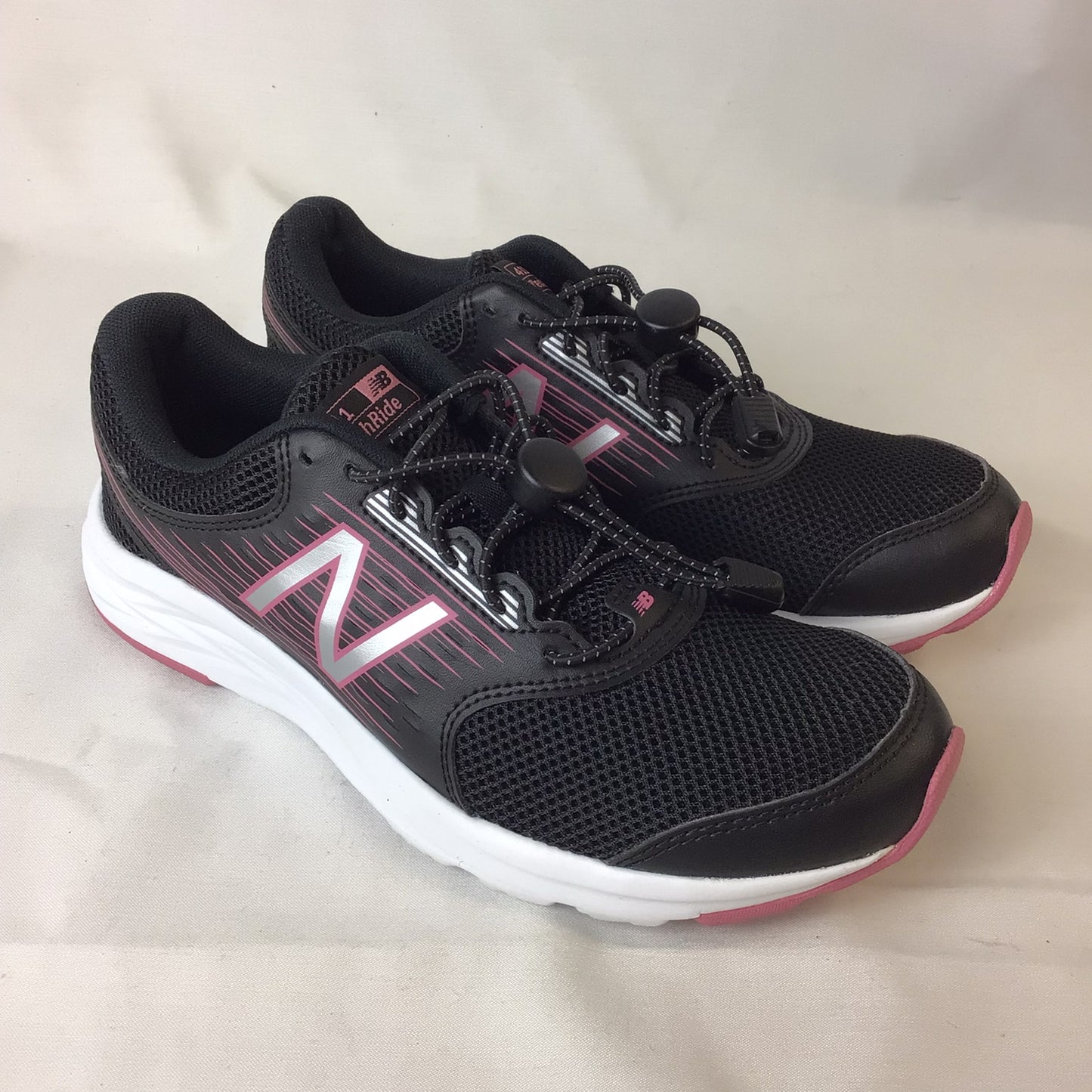 New Balance 411 TechRide Black & Pink Trainers Size 5 UK