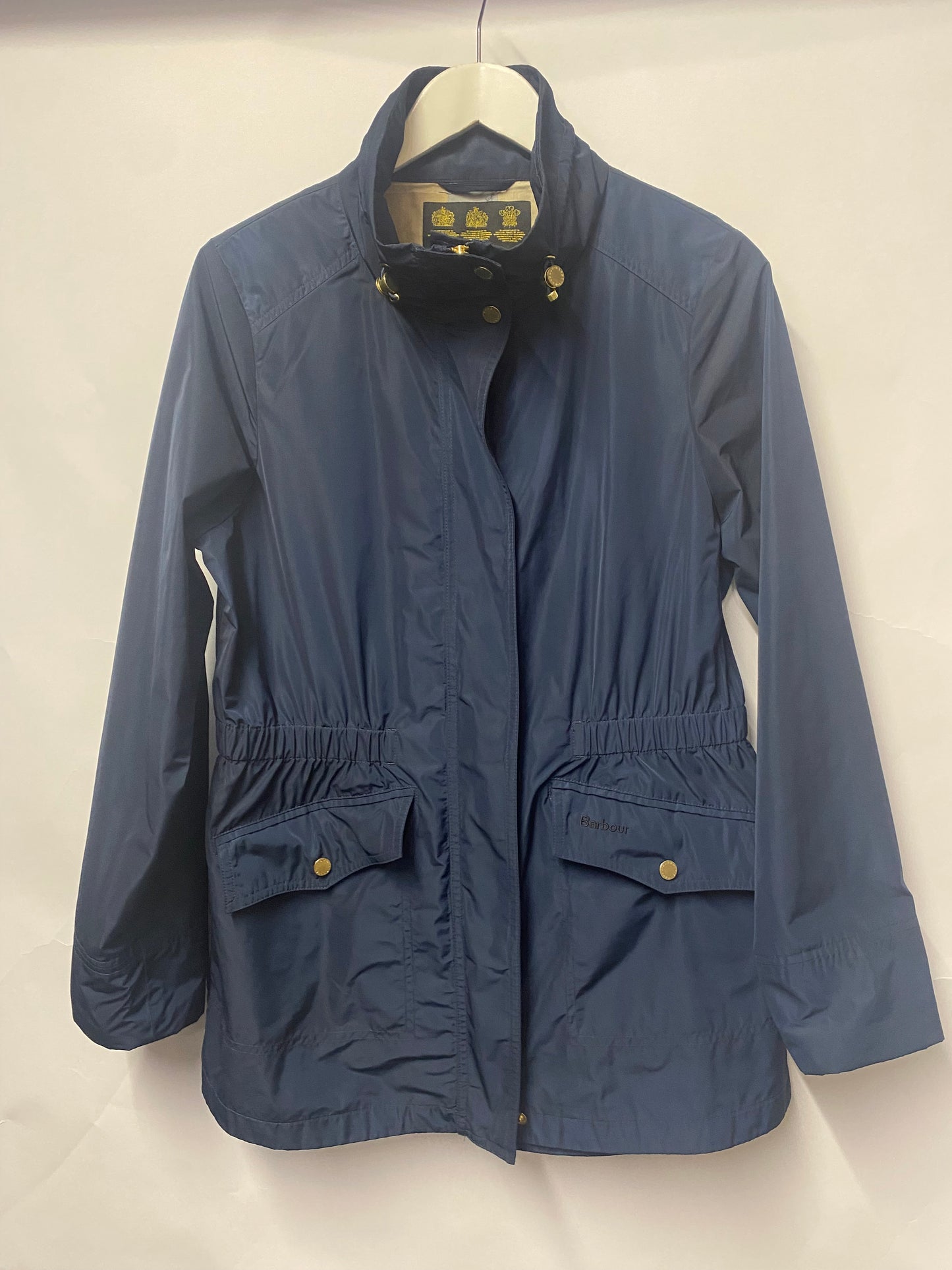 Barbour Navy Blue Shower Proof Women's Jacket 12