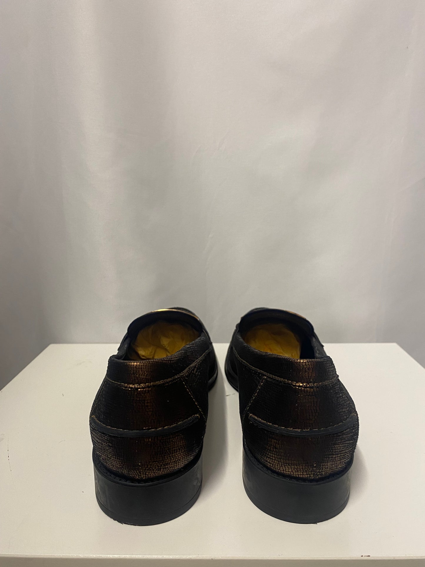 Tod's Bronze Slip On Brogues 7.5