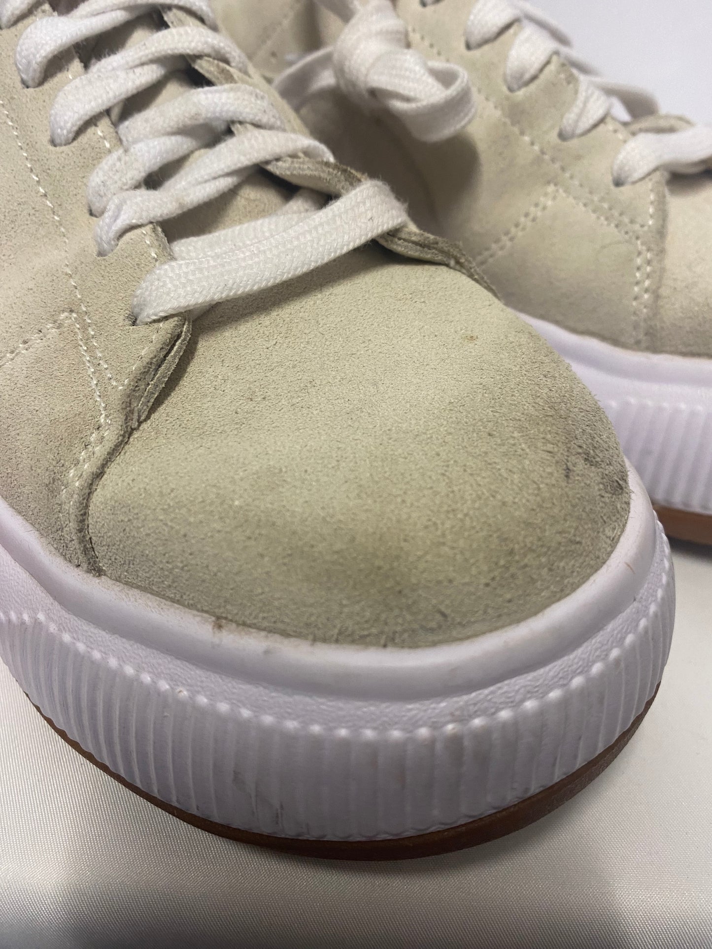 Puma X Ami Mayu Beige Suede Trainers 6