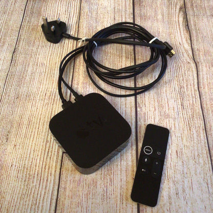 Apple TV 4th Generation A1625 (32GB) Black w/Remote & Cables